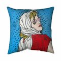 Fondo 20 x 20 in. Pop Art Woman-Double Sided Print Indoor Pillow FO2796364